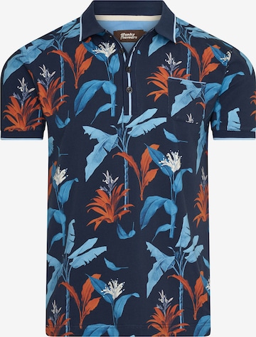 4funkyflavours - Camisa 'Dang!' em azul: frente