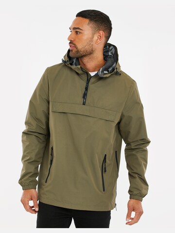 Threadbare Between-season jacket 'Jazz' in Green: front