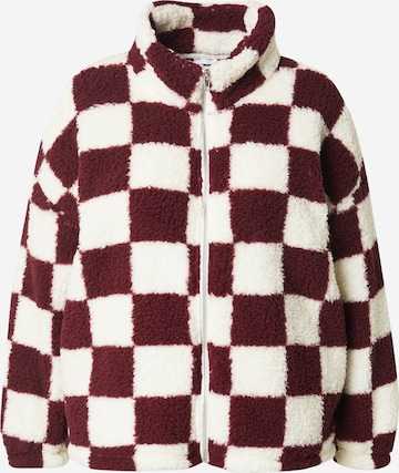 Noisy May Curve Fleecejacke 'NMLUCA' in Lila: Vorderseite