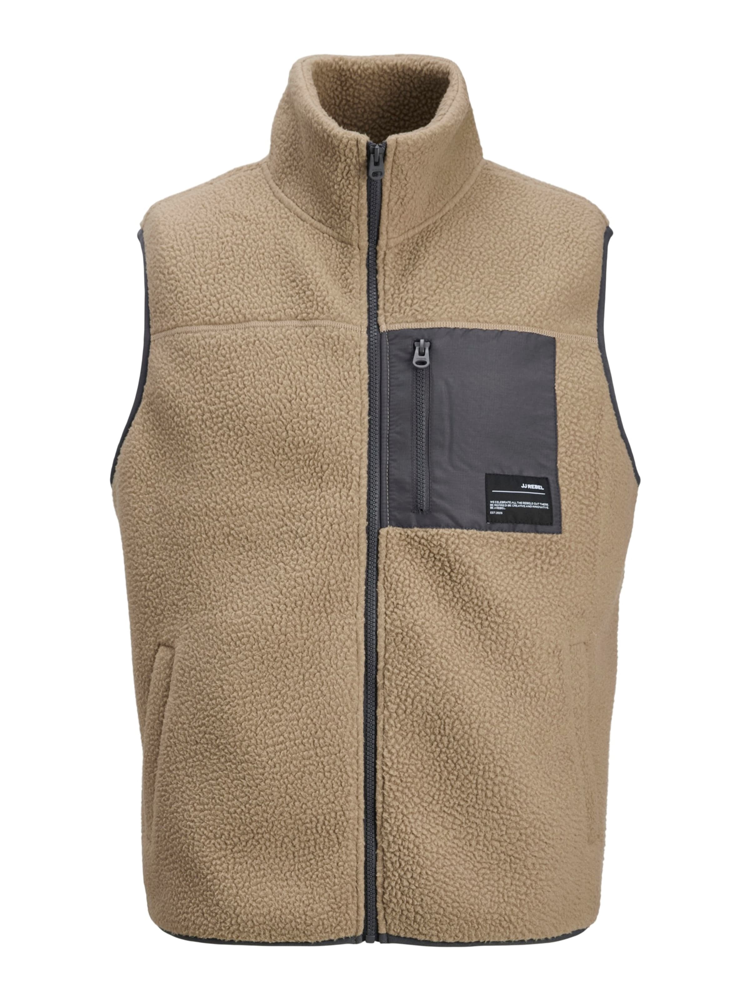 JJ Rebel - Chaleco 'JREBAUSTIN' en gris: frente