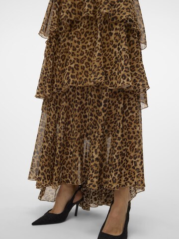 VERO MODA Cocktailjurk 'FELICIA' in Bruin