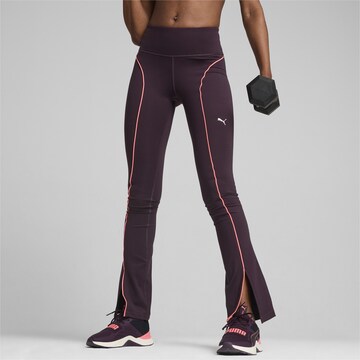 PUMA Flared Sports trousers 'CLOUDSPUN' in Purple: front