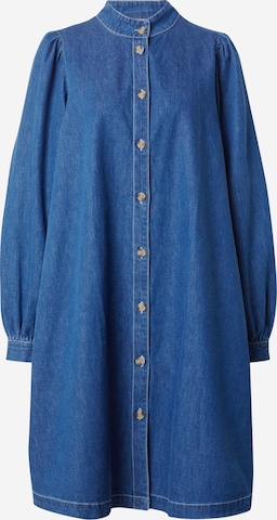 MSCH COPENHAGEN Shirt Dress 'Shayla' in Blue: front