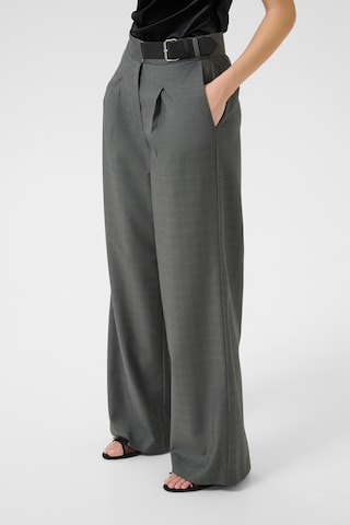 Wide Leg Pantalon à pince 'KBCros' KAREN BY SIMONSEN en gris : devant