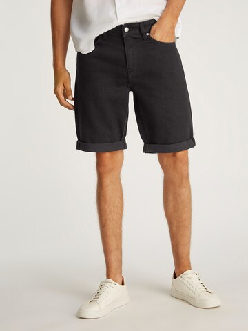 Calvin Klein Jeans Слим Джинсы в Черный: спереди