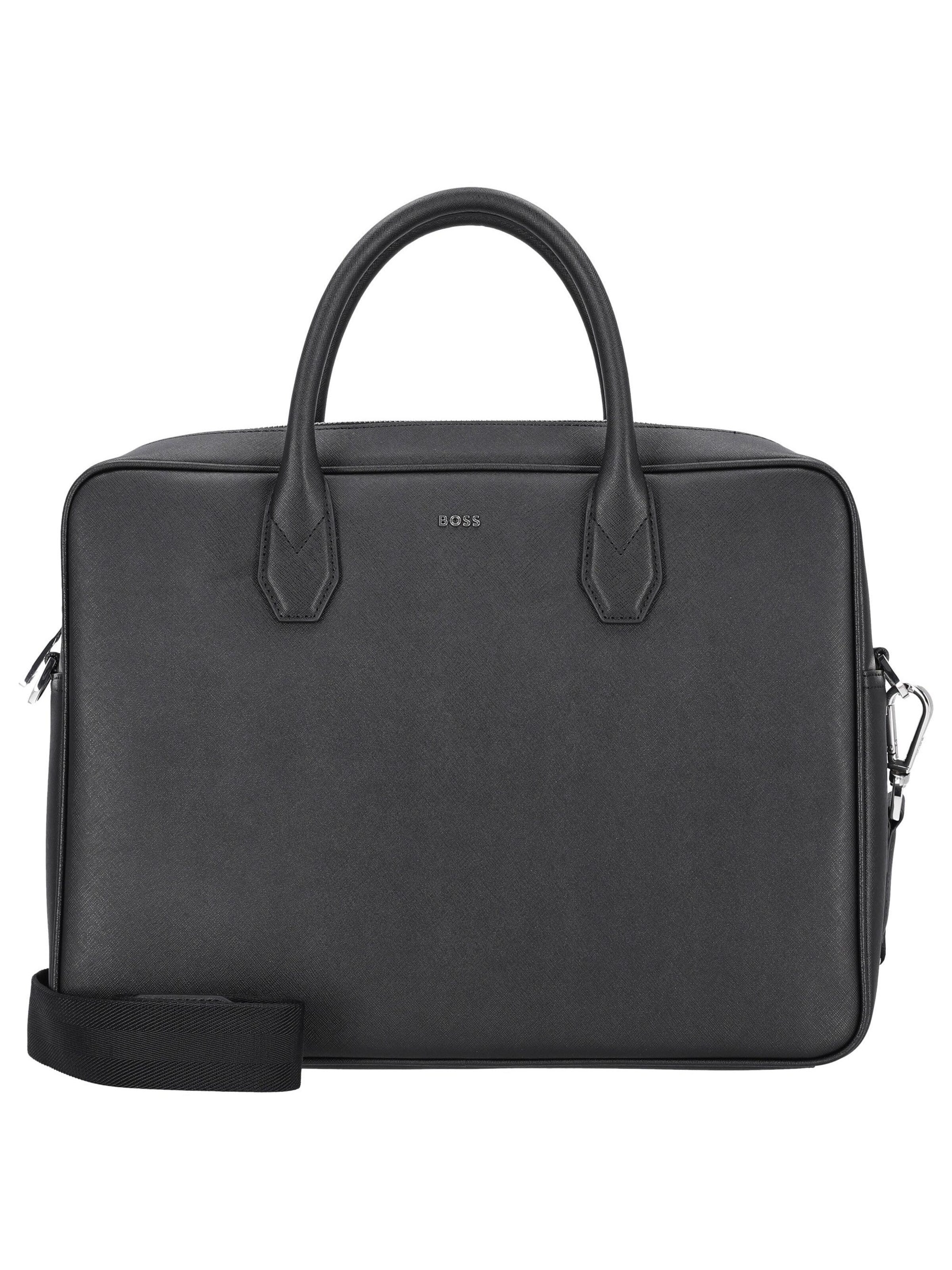 HUGO BOSS Laptop bag 'Northon' in Black: front