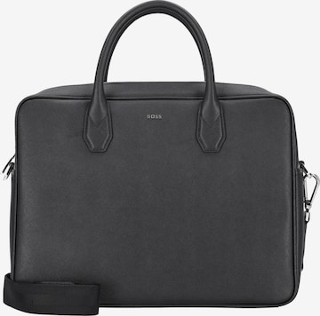 HUGO BOSS Laptop bag 'Northon' in Black: front
