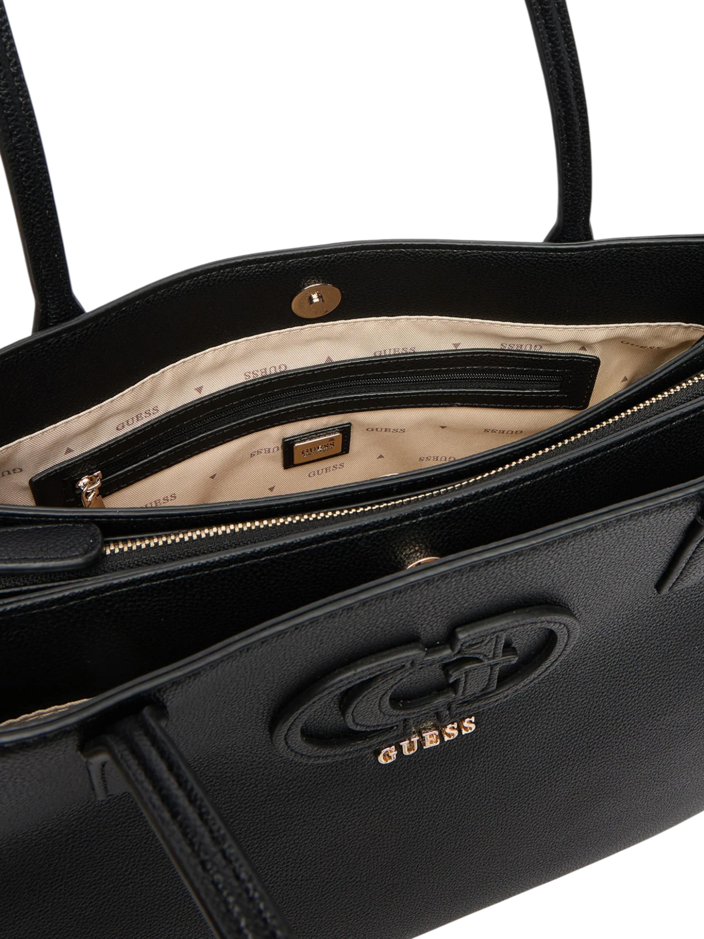 GUESS Shoppingväska 'ISOLA MULTI COMPE  HWBG99 05230' i svart