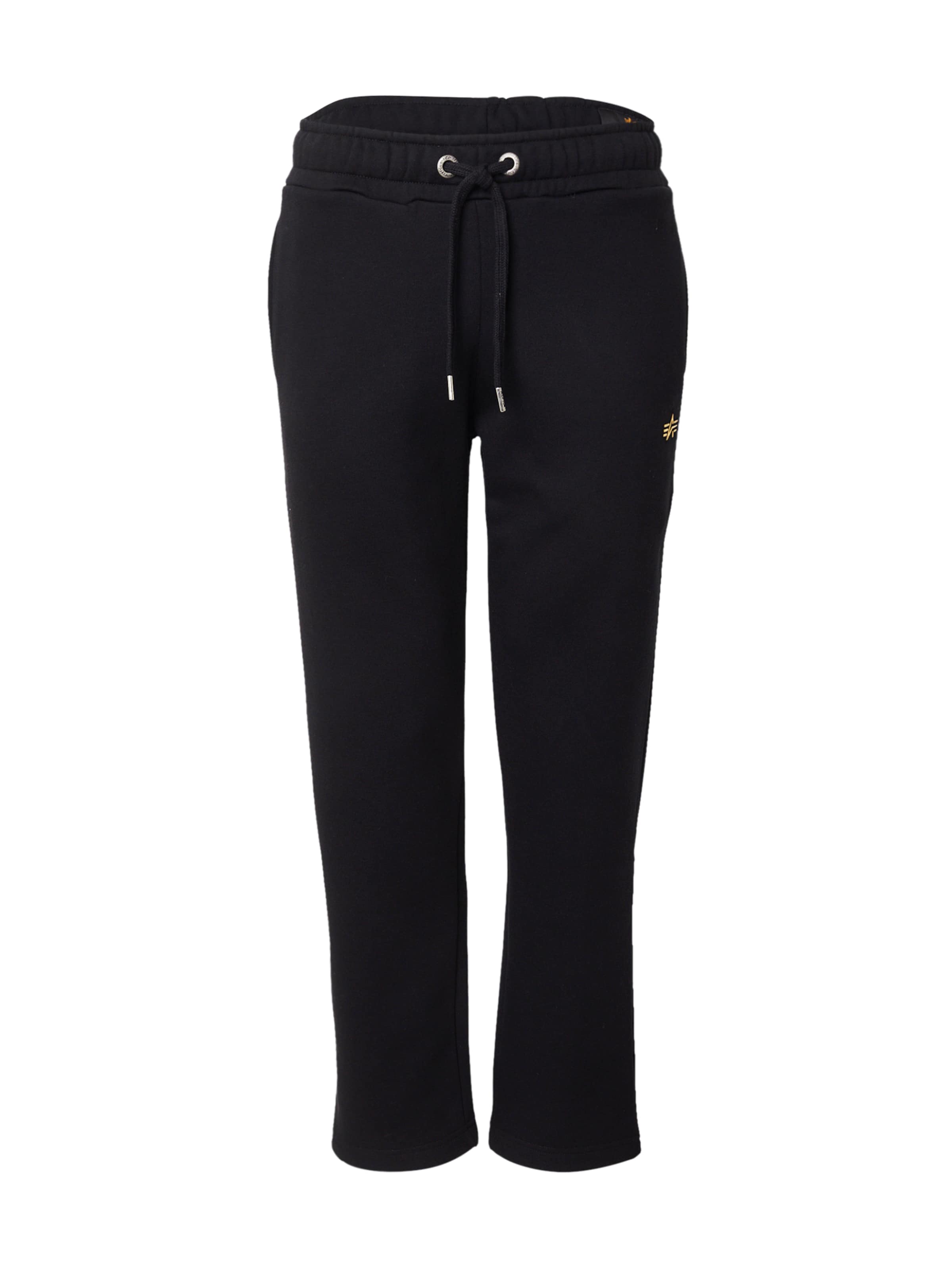 ALPHA INDUSTRIES regular Bukser i sort: forside