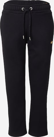 ALPHA INDUSTRIES Regular Pants in Black: front