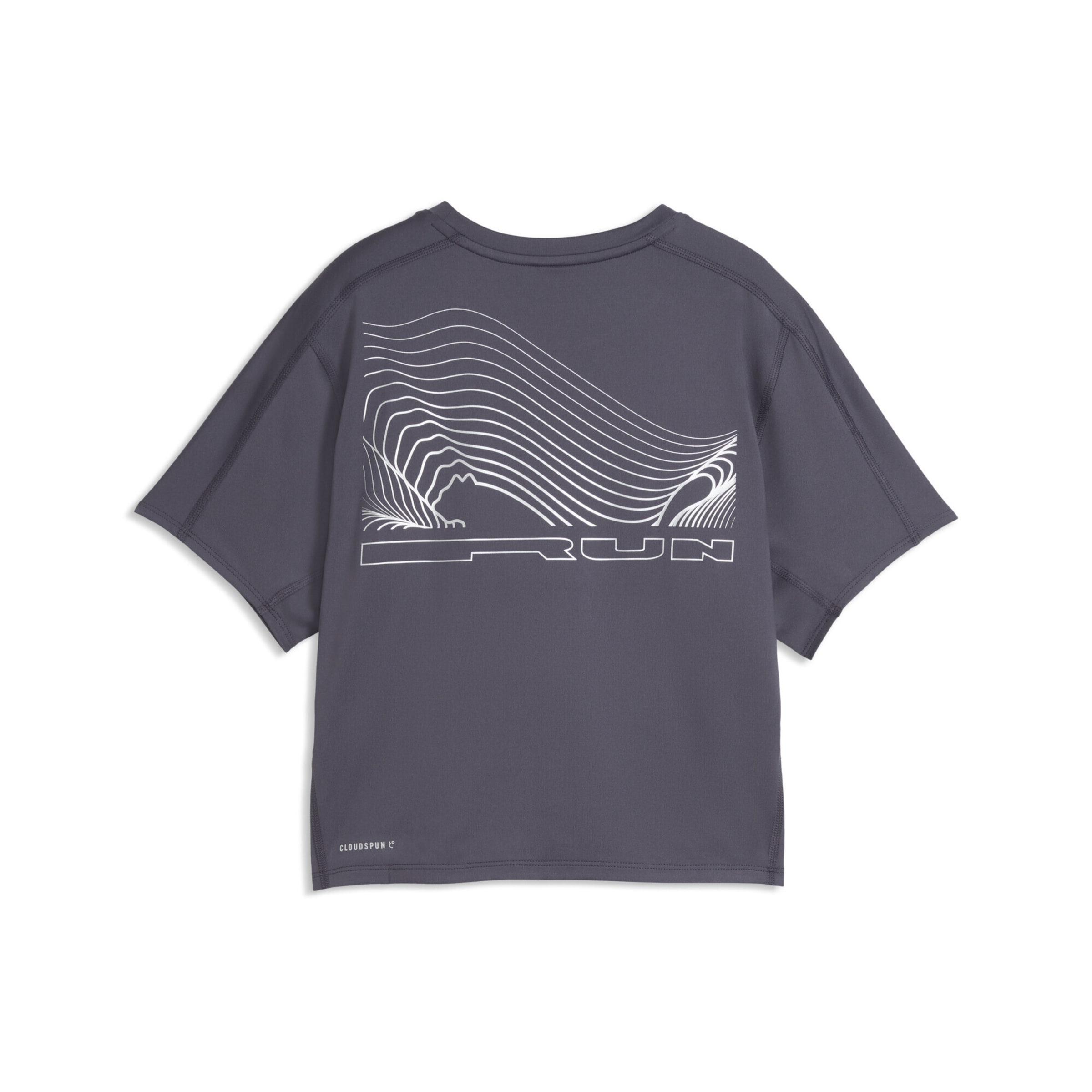 PUMA Performance shirt 'Brightstride Cloudspun' in Grey