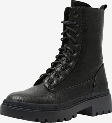 Bottines à lacets ESPRIT en noir : devant