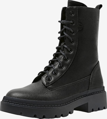 ESPRIT Lace-Up Ankle Boots in Black: front