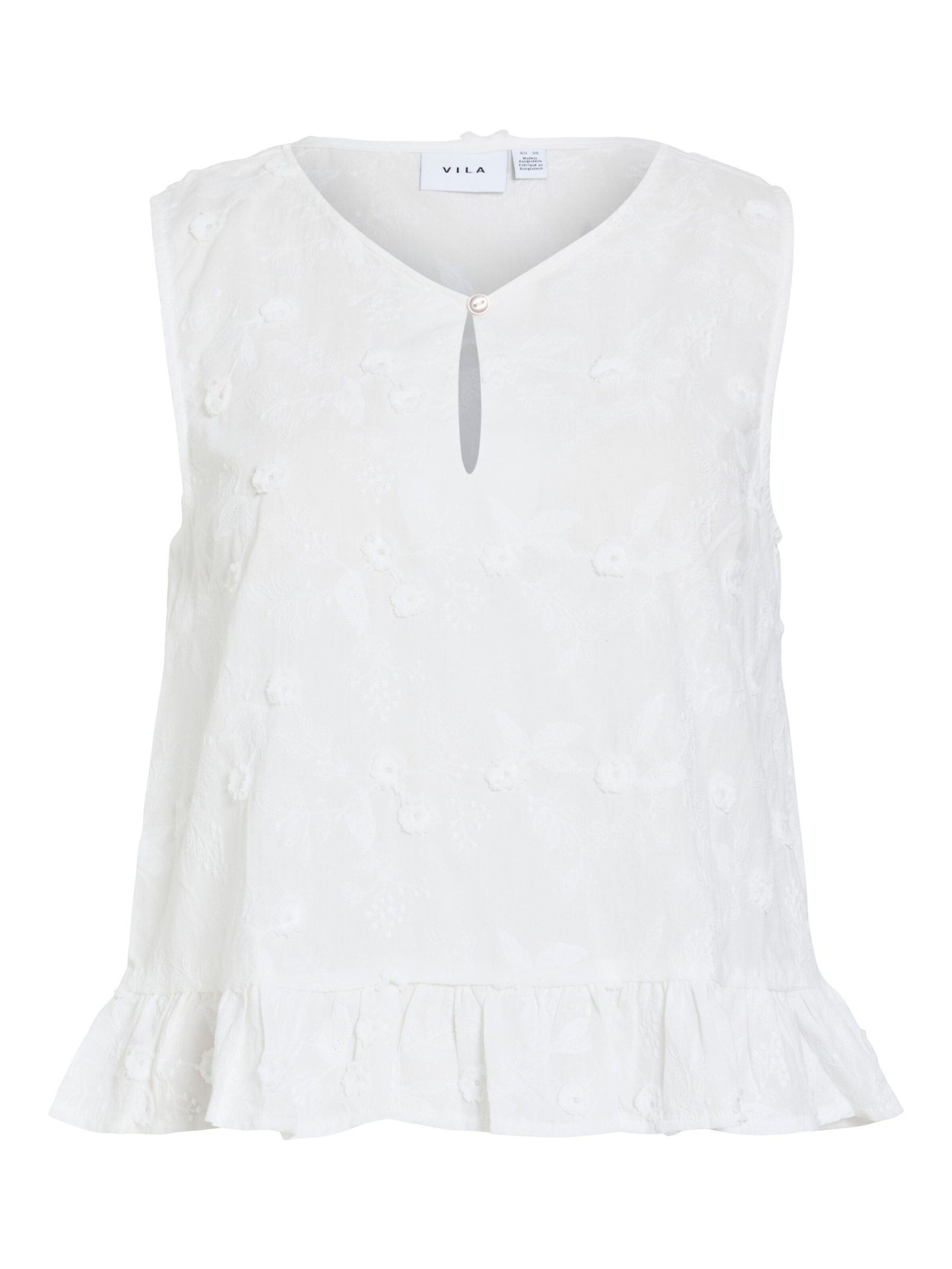 VILA Blouse 'VISimone' in Wit: voorkant