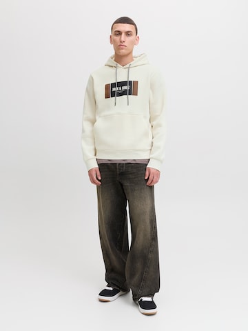 JACK & JONES - Sweatshirt 'JJHAYATO' em branco