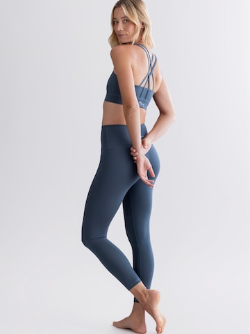 Hey Honey - Skinny Leggings 'Cropped Cotton Touch' en verde