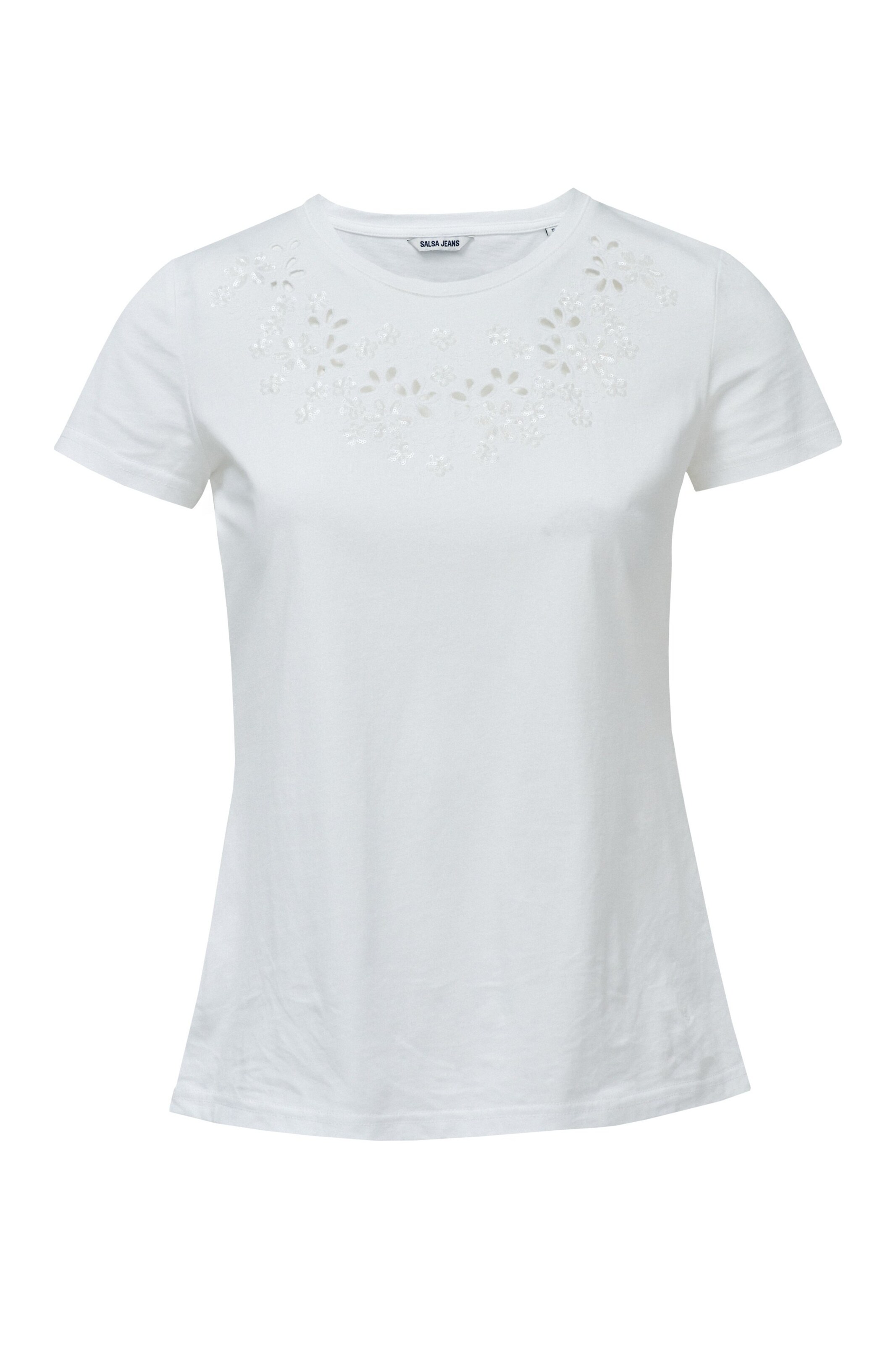 Salsa Jeans T-Shirt in weiß, Produktansicht