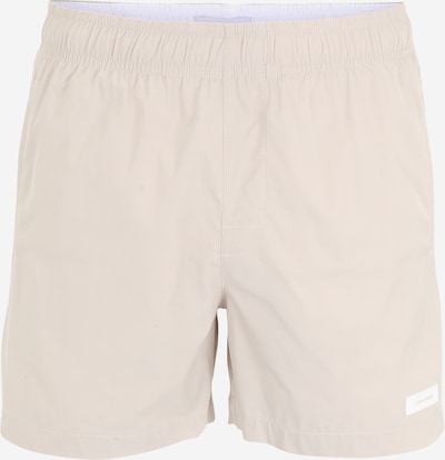 Calvin Klein Swimwear Badeshorts 'META ESSENTIALS' in beige / weiß, Produktansicht