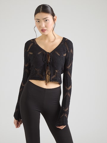 VERO MODA Kardigán 'VMLola' - Čierna: predná strana