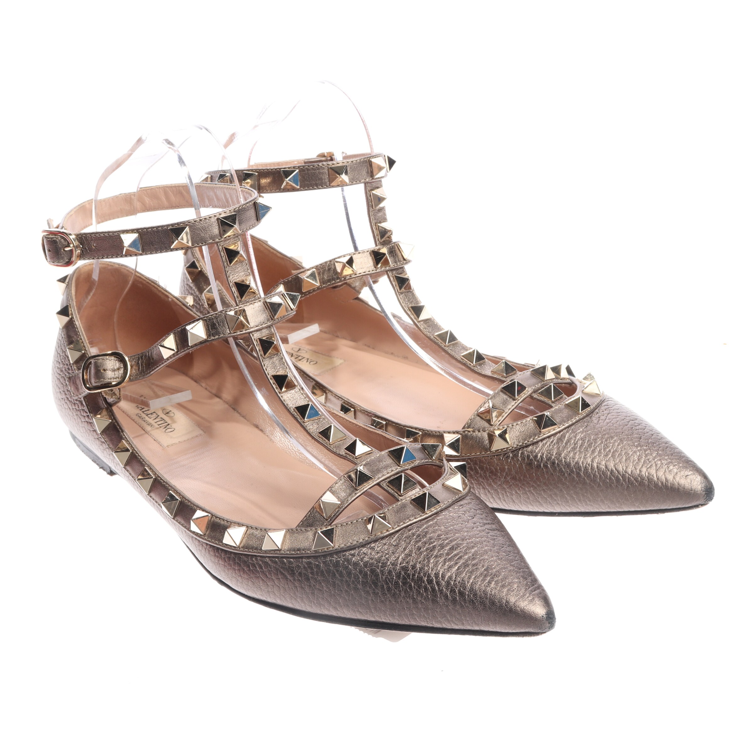 VALENTINO Flats & Loafers in 39 in Gold, Item view