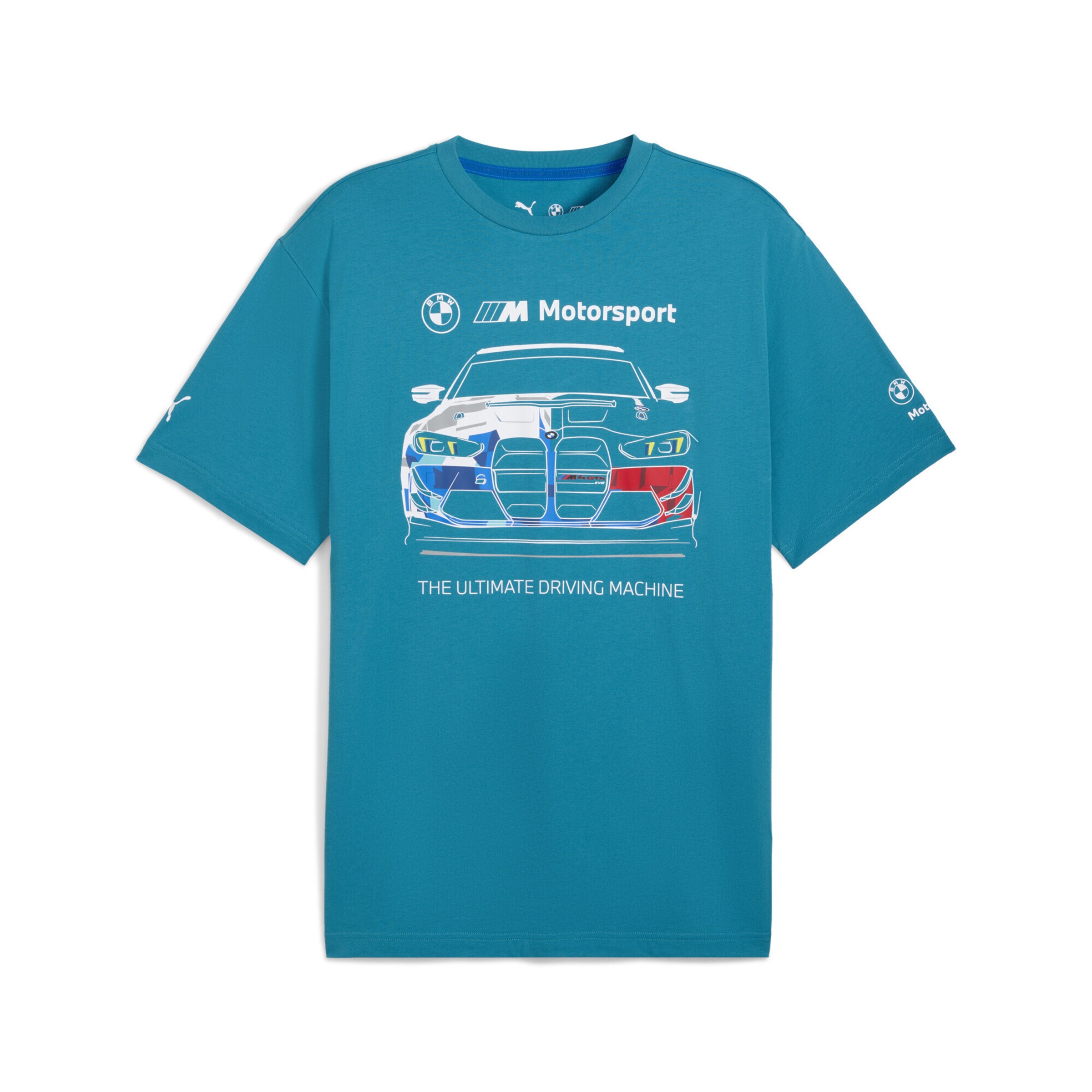 PUMA Funktionsshirt 'BMW Motorsport' in blau / gelb / rot / weiß, Produktansicht