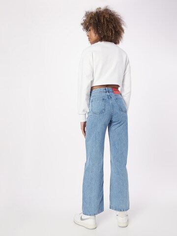 Wide Leg Jean HUGO Red en bleu