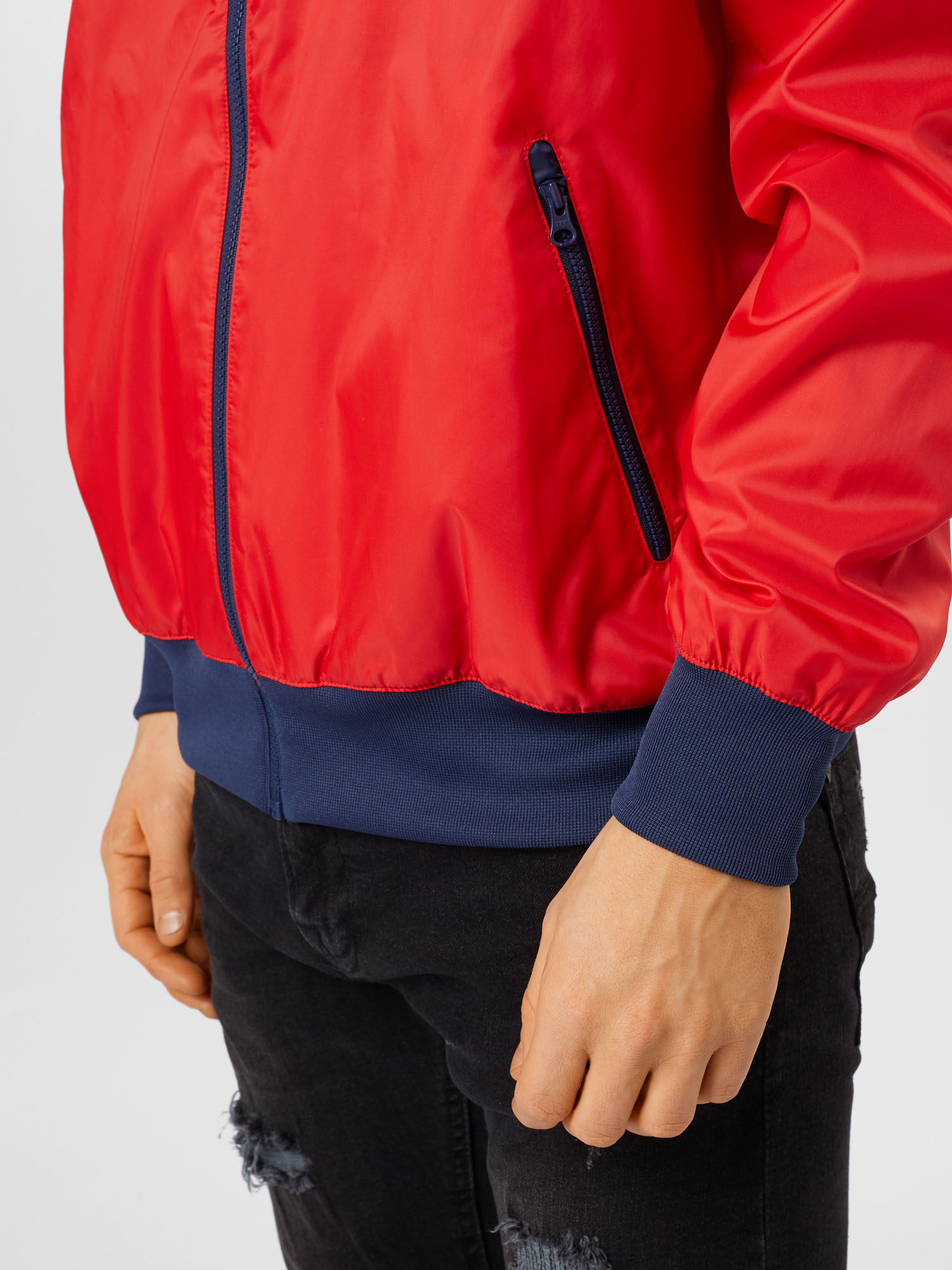 Plus size Mężczyźni Nike Sportswear Kurtka przejściowa w kolorze Czerwonym 