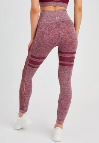 Leif Nelson Skinny Sport Leggings in Rot