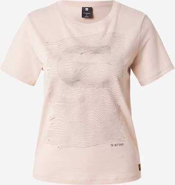 G-STAR Тениска в бежово: отпред