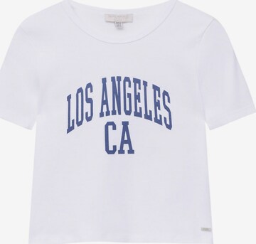 T-shirt Pull&Bear en blanc : devant