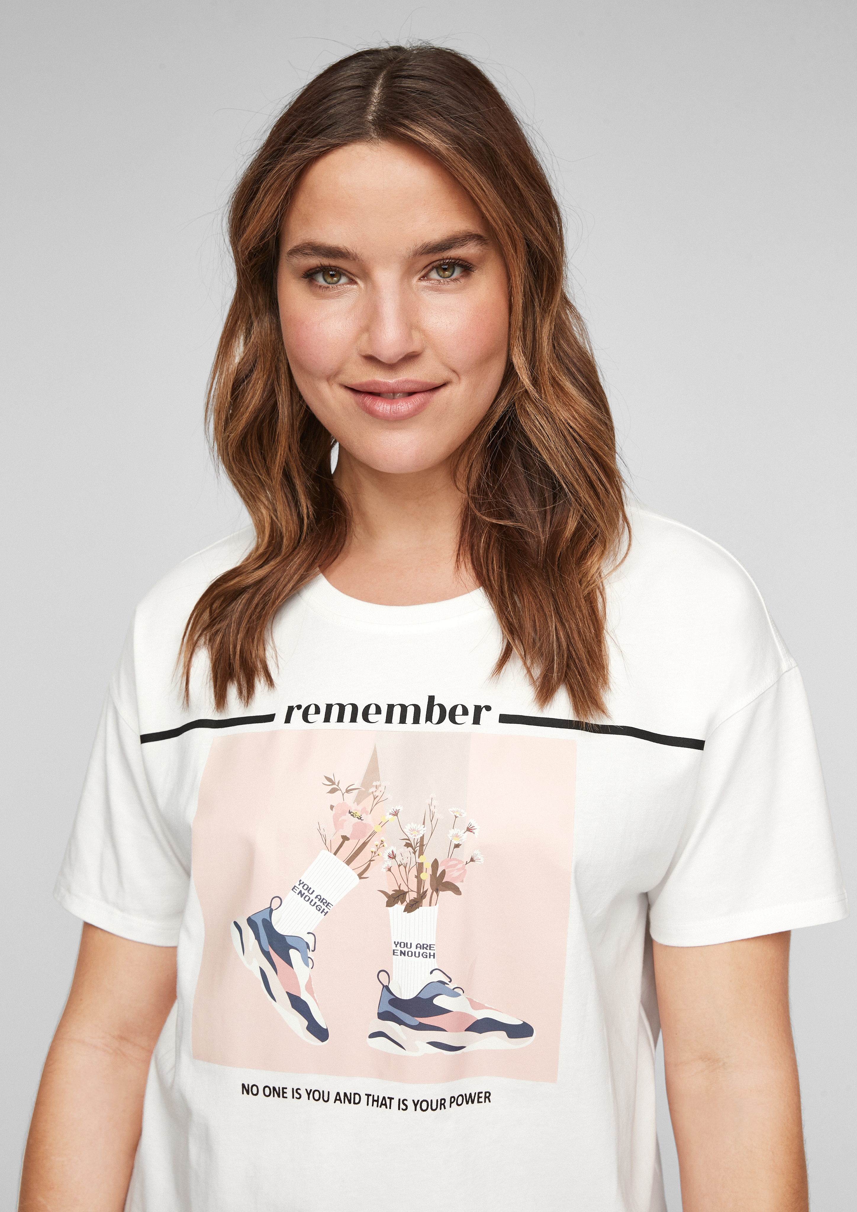 s.Oliver T-Shirt in Offwhite 