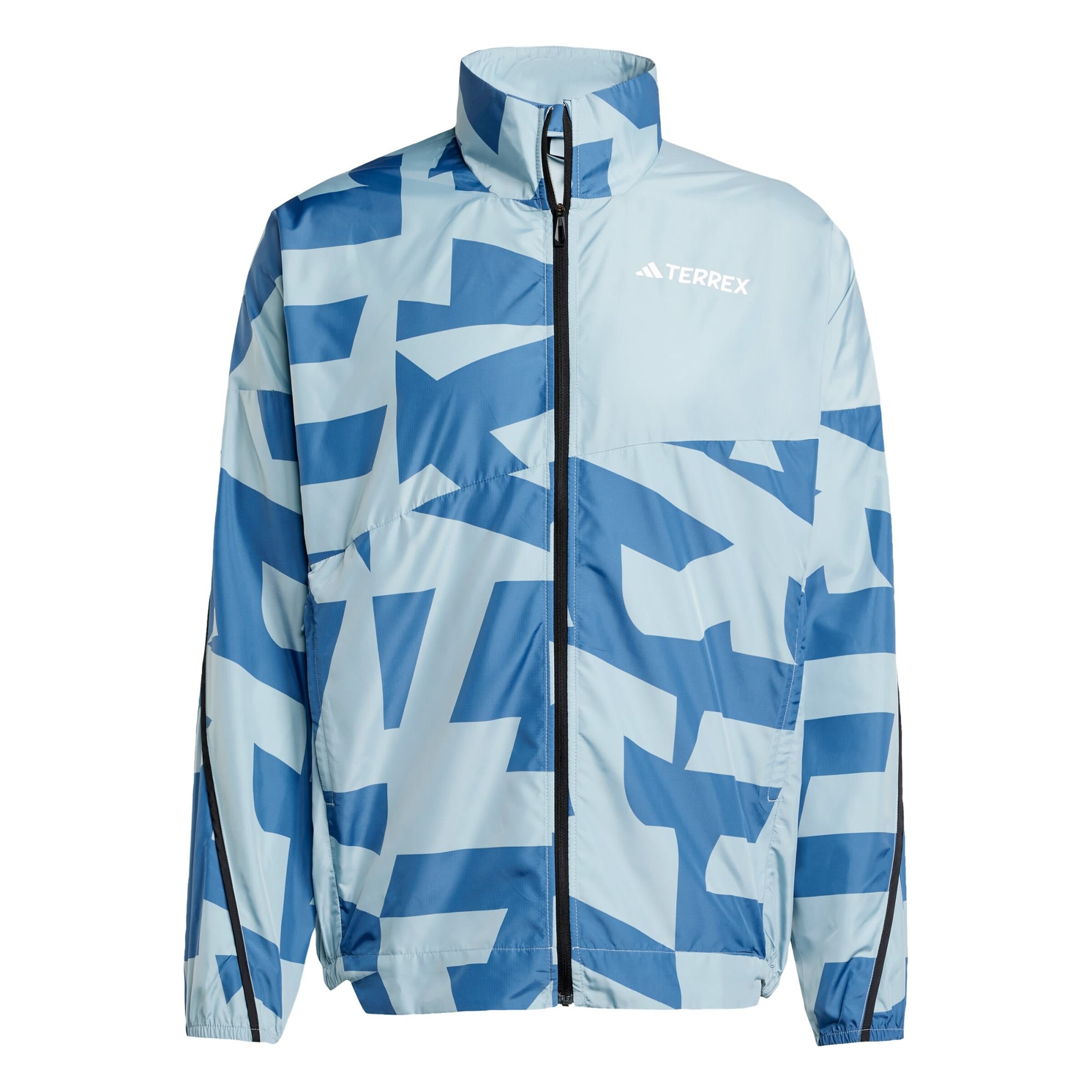 ADIDAS TERREX Sports jacket 'Multi Printed Wind' in Blue: front