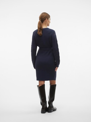 MAMALICIOUS Gebreide jurk 'New Lina' in Blauw