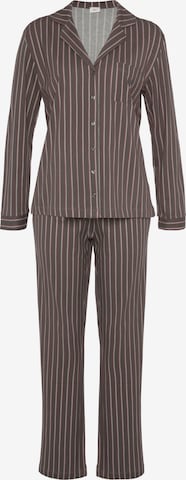 s.Oliver Pyjama in Bruin: voorkant