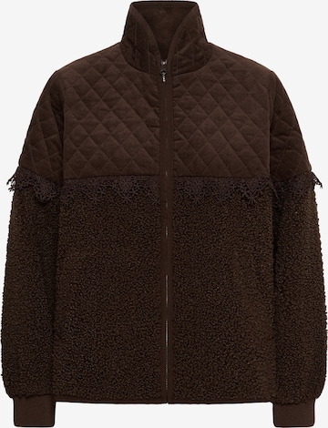 Veste mi-saison CULTURE en marron : devant
