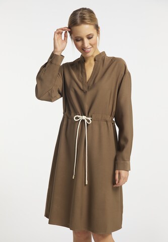 DreiMaster Vintage Dress in Brown: front