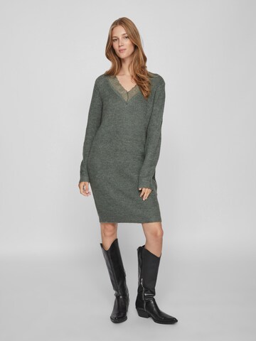 VILA Knitted dress 'Glacy' in Green