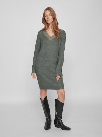 VILA Knitted dress 'Glacy' in Green