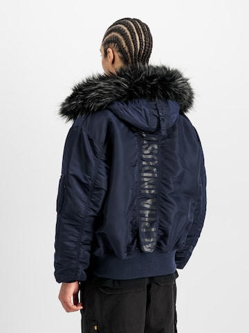 ALPHA INDUSTRIESZimska jakna '45/P Hooded Custom' - plava boja