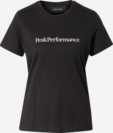 PEAK PERFORMANCE Funkční tričko – černá: přední strana