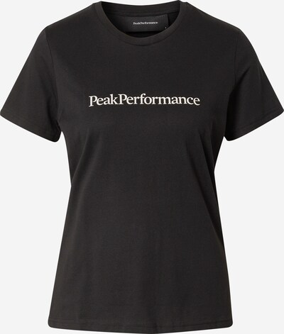 PEAK PERFORMANCE Funkcionalna majica | črna / bela barva, Prikaz izdelka
