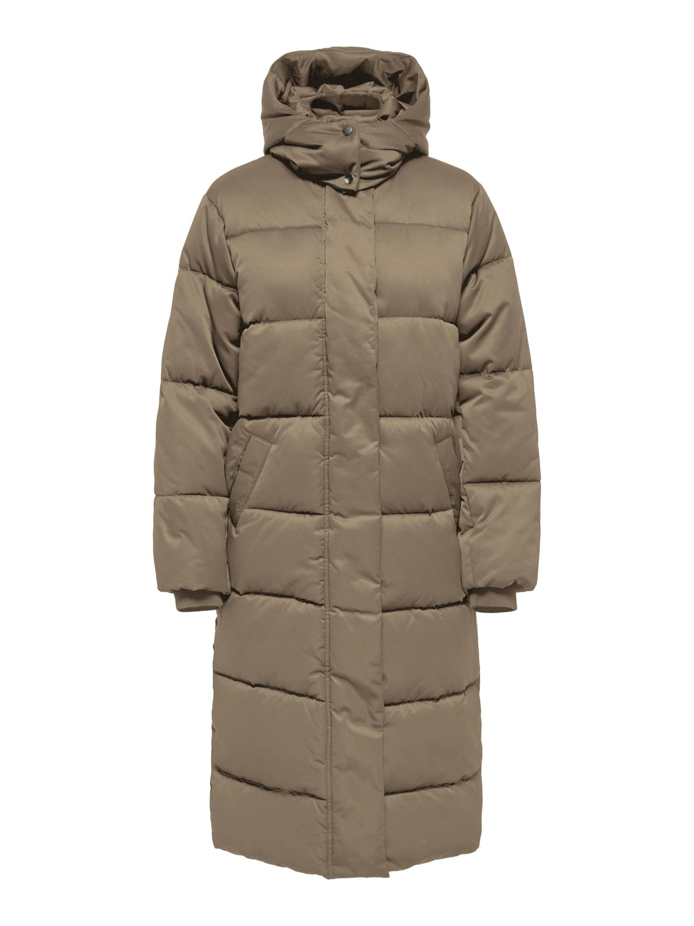 JDY Pitkä talvitakki 'JDYMaja' värissä ruskea: etupuoli