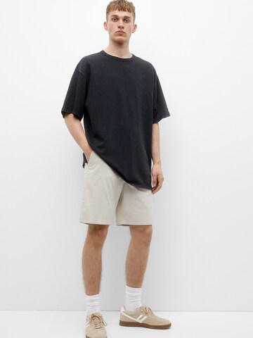 Pull&Bear Regular Chino in Wit