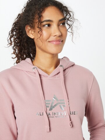 ALPHA INDUSTRIES Sweatshirt in Pink