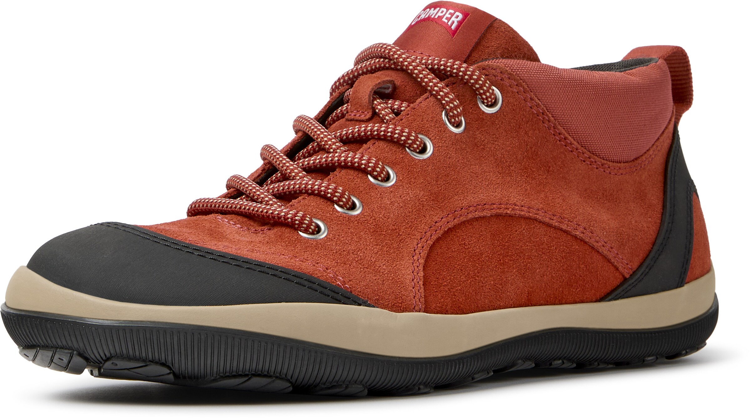 CAMPER - Zapatillas deportivas altas 'Peu Pista' en rojo: frente