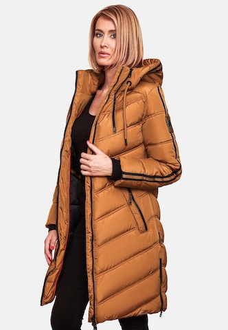 MARIKOO Winter Coat 'Armasa' in Brown