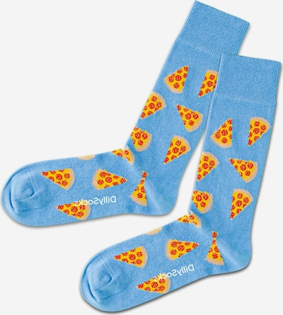 DillySocks Socks 'Big Slice' in Nude / Light blue / Yellow / Red, Item view