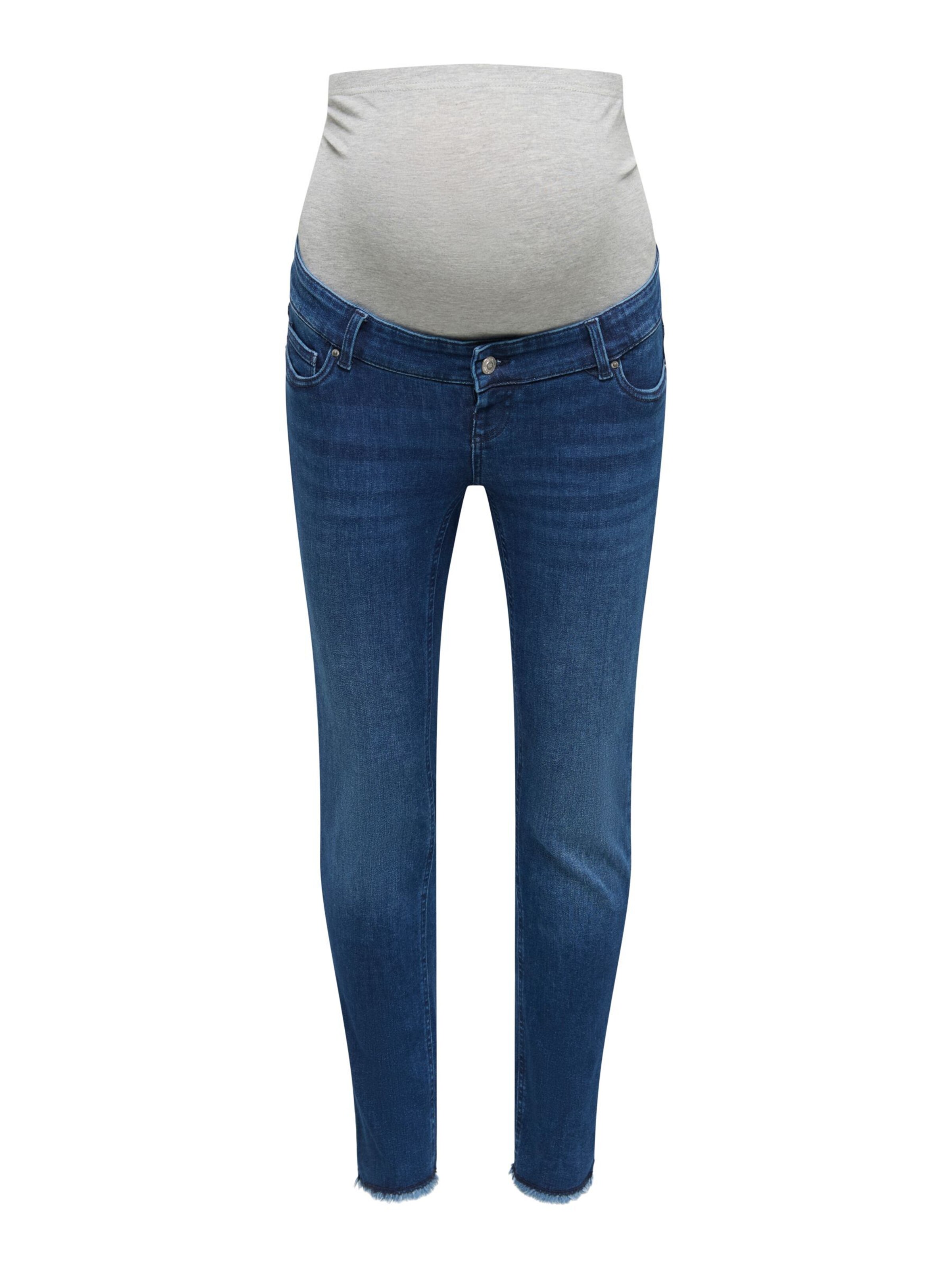 Only Maternity Slimfit Jeans 'OLMBlush' in Blauw: voorkant