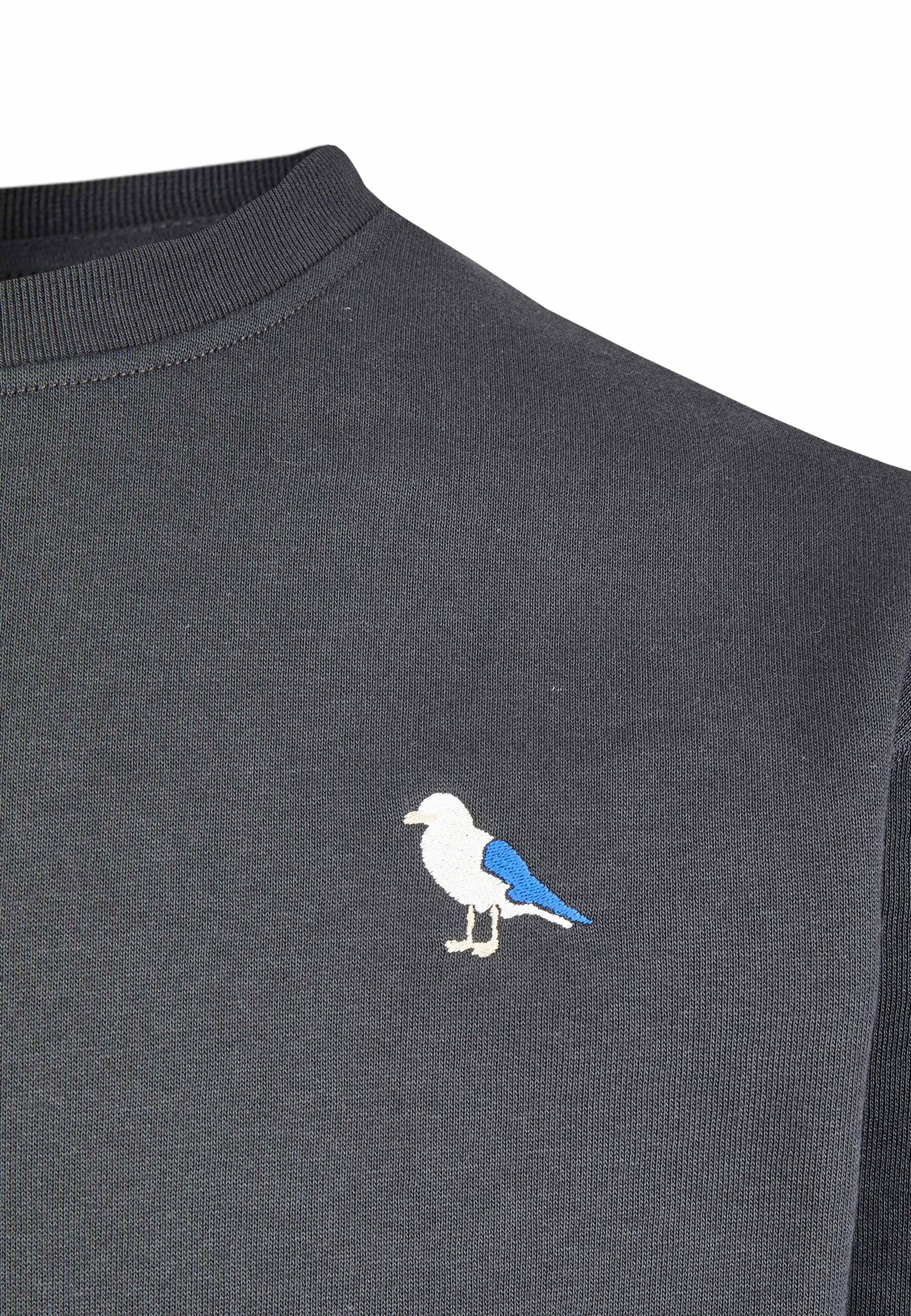 Cleptomanicx Sweatshirt 'Embro Gull' in Grey