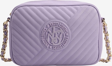 Y Not? Crossbody Bag 'Round ' in Purple: front